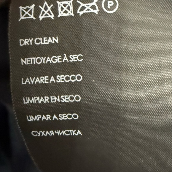 Club Monaco Size Small Kasppere Blue 100% Wool Coat Shawl Collar Inner Zip Bib - Picture 11 of 14